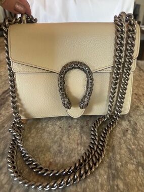 GUCCI Mini Ivory Dionysus Shoulder Bag Authentic